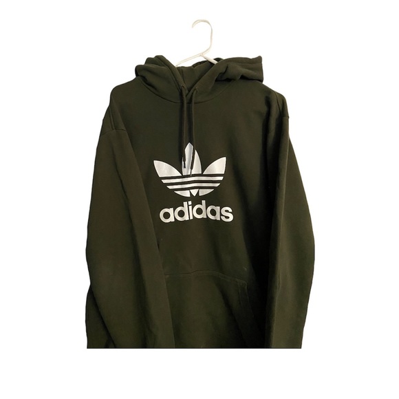olive green hoodie adidas